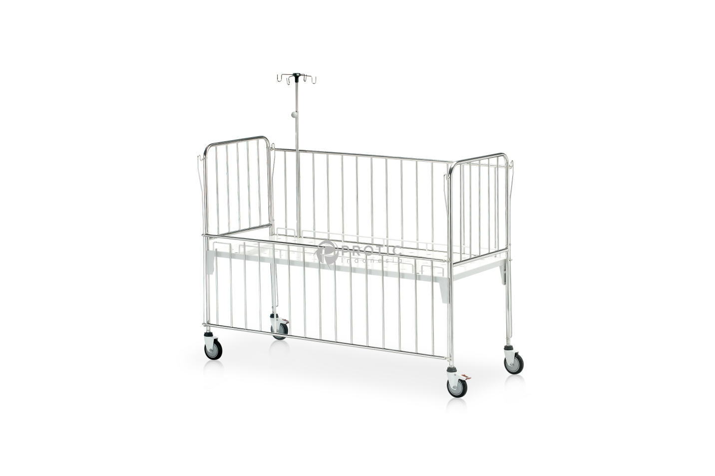 ZELOS PEDIATRIC BED STAINLESS STEEL - ZPB 01