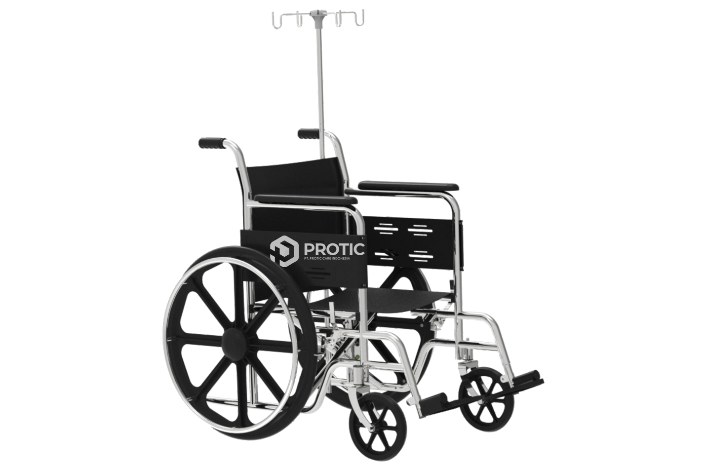 ZELOS  WHEEL CHAIR STAINLESS STEEL - ZW100 INF 